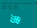 Dumb Windows 98 20th Anniversary doodle